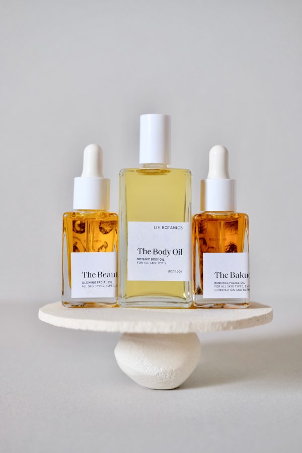 the Beauty, the Body Oil & the Bakuchiol by the brand Liv Botanics, curated by Morsel Store
