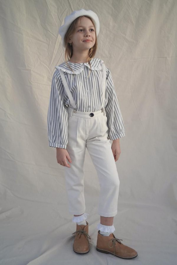 the Jean Michel Pants in Luxe Ecru by the brand House of Paloma, curated by Morsel Store