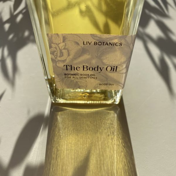 the Body Oil by the brand Liv Botanics, curated by Morsel Store