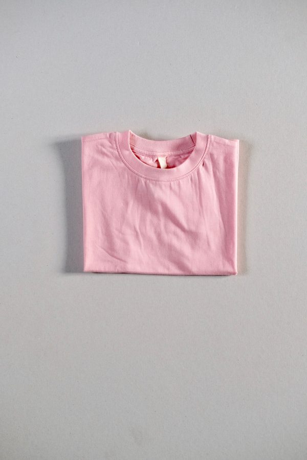 the Oversized Tee in Bubblegum Pink by the brand Summer and Storm, curated by Morsel Store