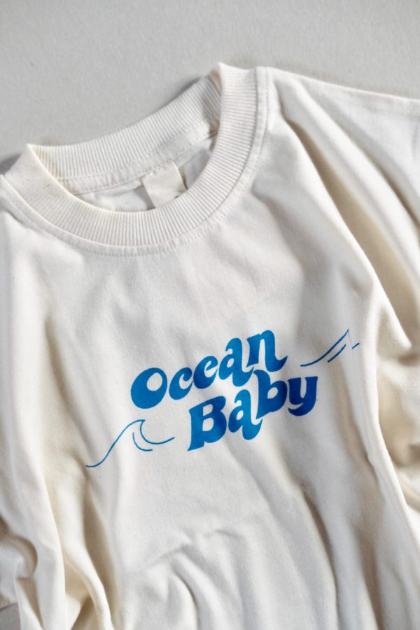 the Oversized Tee in Ocean Baby by the brand Summer and Storm, curated by Morsel Store