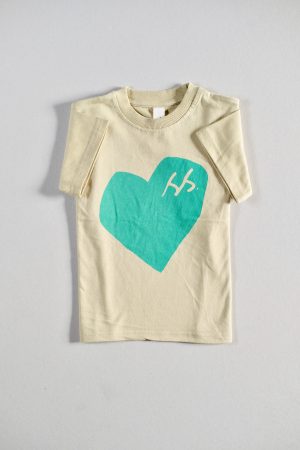 the Oversized Tee in SS Green Heart by the brand Summer and Storm, curated by Morsel Store