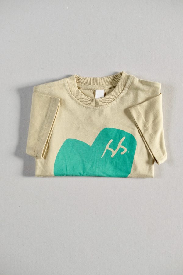 the Oversized Tee in SS Green Heart by the brand Summer and Storm, curated by Morsel Store