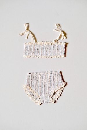 the cotton Agnes Set in Sicilian Sunset by the brand House of Paloma, curated by Morsel Store