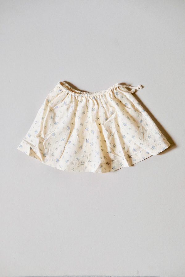 the cotton Camille Skirt in Fleur Bleue by the brand House of Paloma, curated by Morsel Store