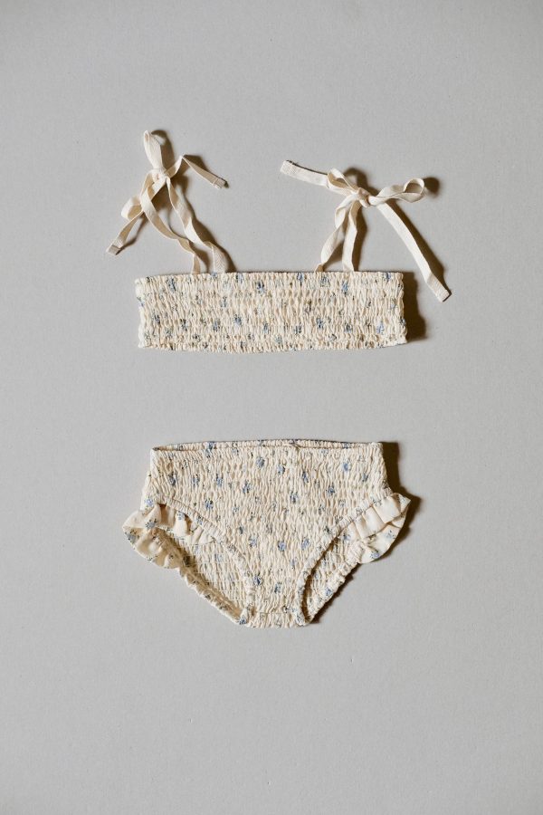 the Ula Set in Fleur Bleue Cotton by the sustainable brand House of Paloma, curated by Morsel Store