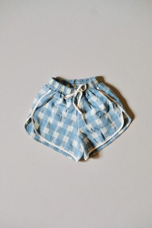 the Swim Shorts in Blue/Tea by the sustainable brand LiiLU, curated by Morsel Store, located on Mallorca