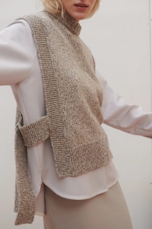 the Kalvos Vest in Tweed by The Knotty Ones on morsel-store.com