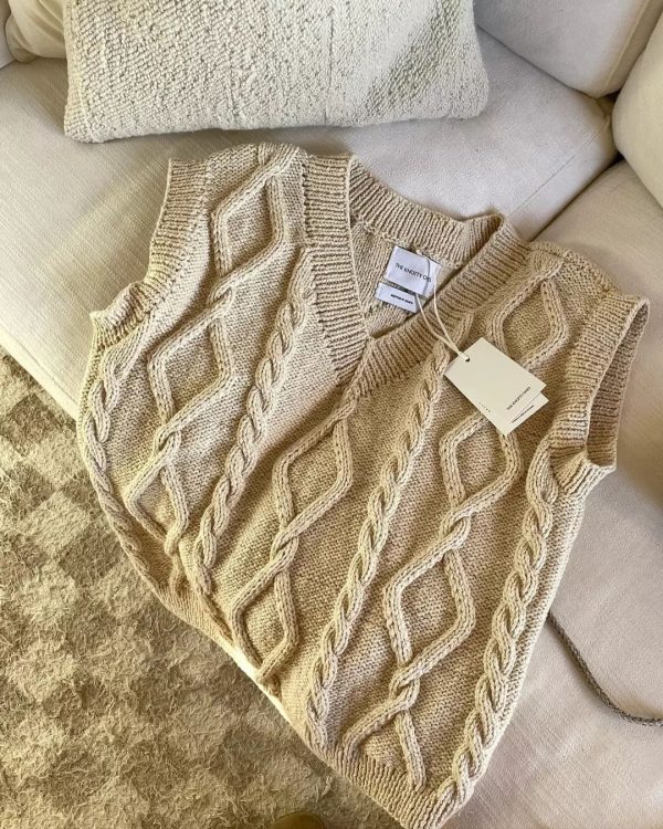 the Laime Vest in Oat Milk by The Knotty Ones on morsel-store.com