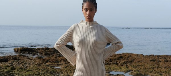 Medeina Merino Wool Dress in Beige by The Knotty Ones on morsel-store.com