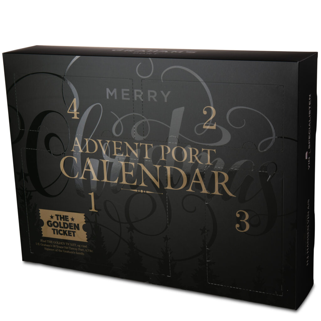 Portvin Advent Kalender incl 2 Riedel Portvinsglas Mosberg