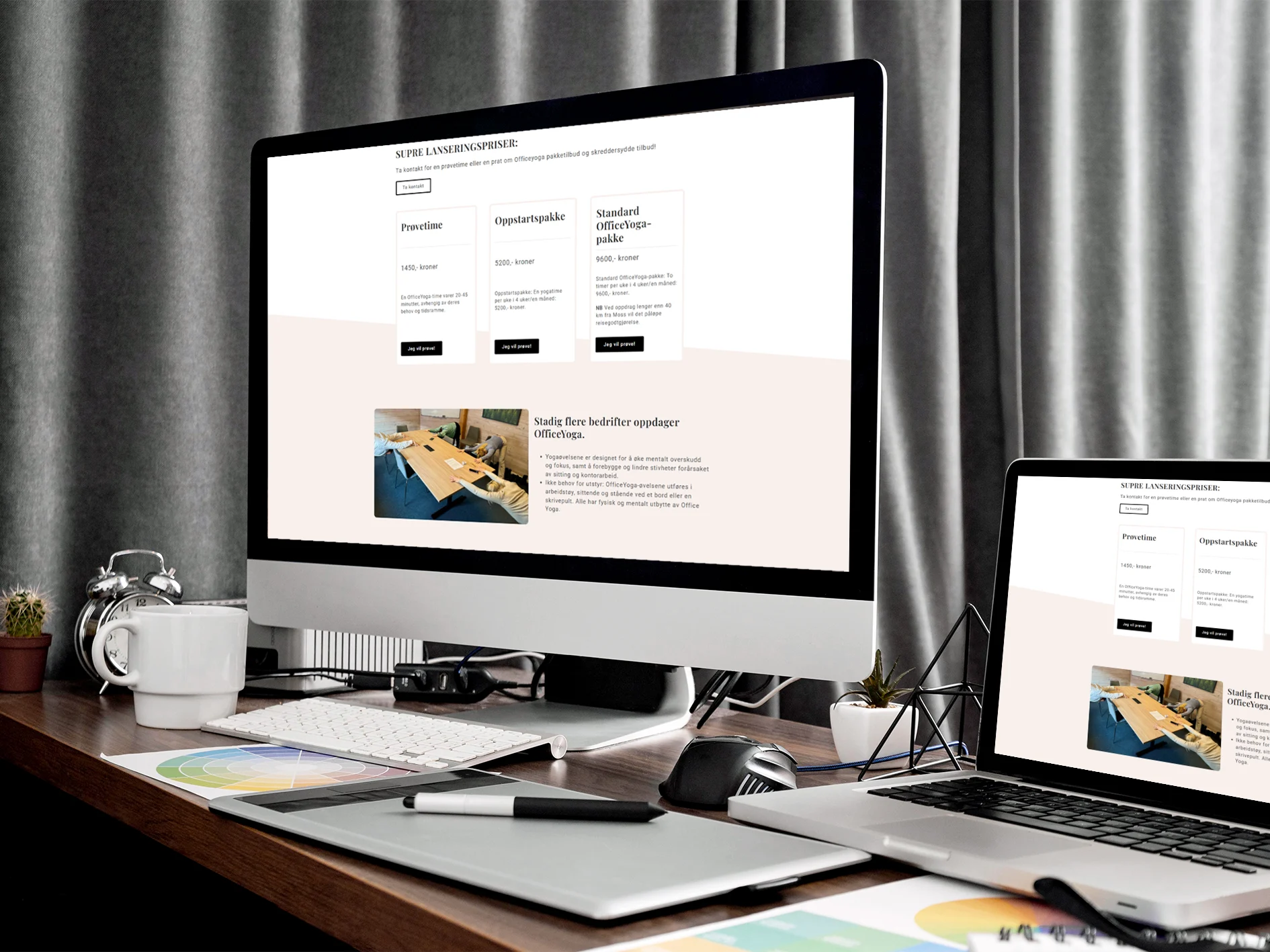 Responsivt webdesign laget av Moss Webdesign i Oslo