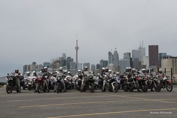 MotoForPeace con Polizia del trafico di Toronto