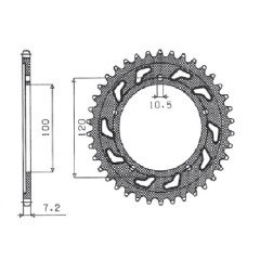 Bakdrev Sunstar 4430/40K, Aprilia