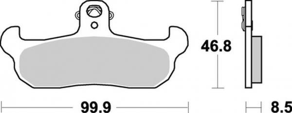 Bromsbelägg SBS 608 SI