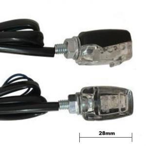 LED BLINKERS MINI E-MÄRKT KLART GLAS