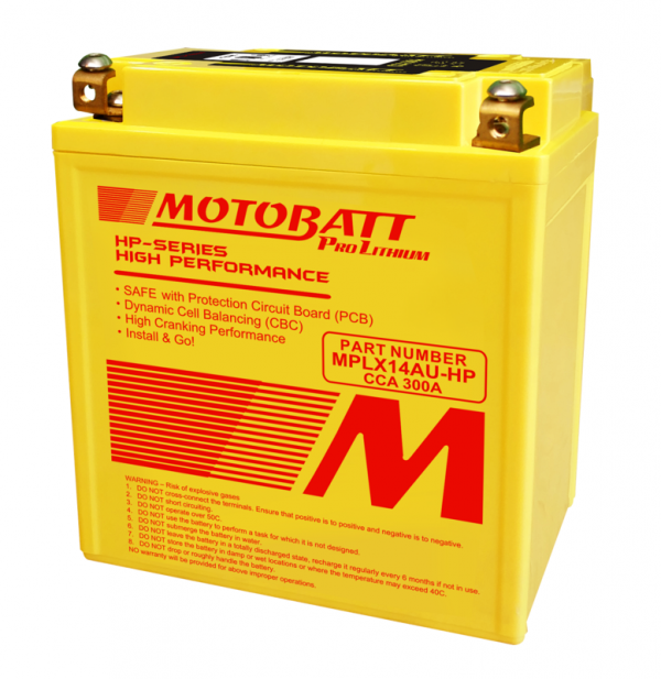 Motobatt lithium batteri MPLX14AU-HP