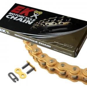 Kedja EK 420SH 128 länkar Guld/Guld Extraförstärkt crosskedja