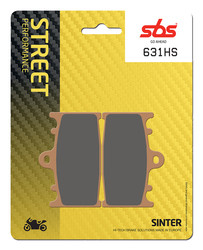 Bromsbelägg SBS 631 HS Sinter Street,Fram Kawasaki & Suzuki