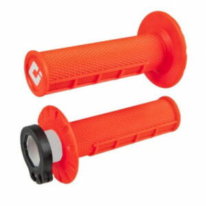 ODI HANDTAG V2 LOCK-ON FLO ORANGE HALF-WAFFLE GRIP 2 & 4 STOKE