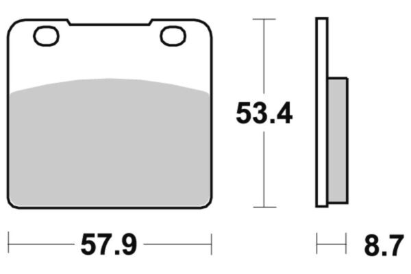 Bromsbelägg SBS Ceramic - Fram Suzuki