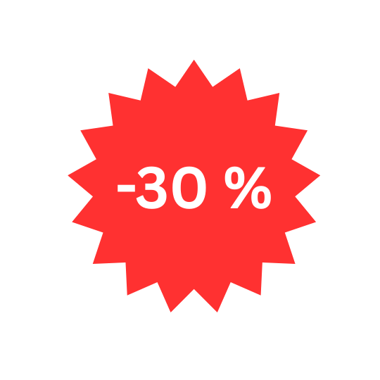 BIS ZU 30%