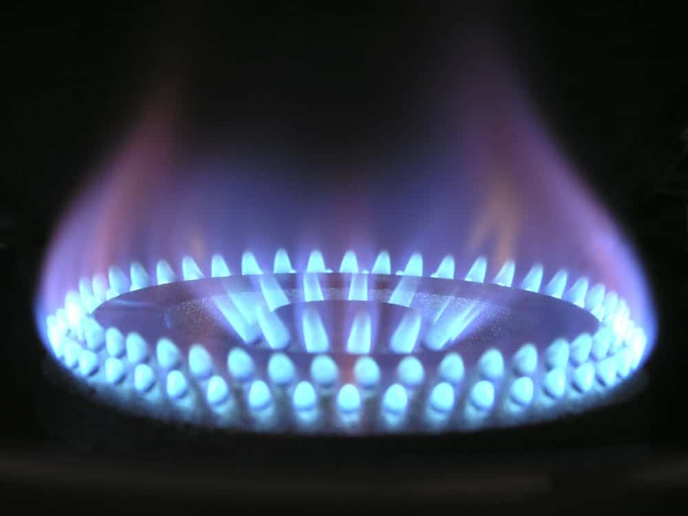 Naturgasforbrug - naturgasflamme