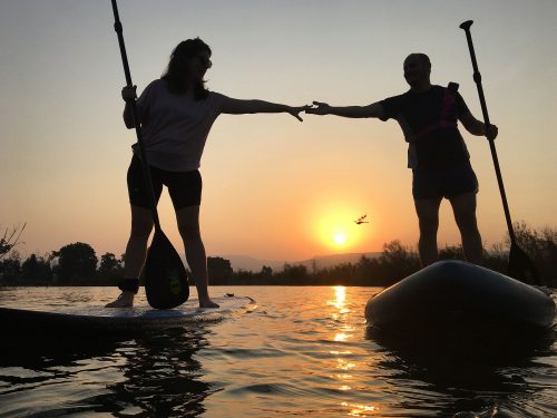 Sunrise over the Jordan River in Israel