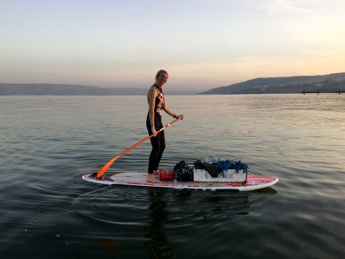 trash found in the Sea of Galilee