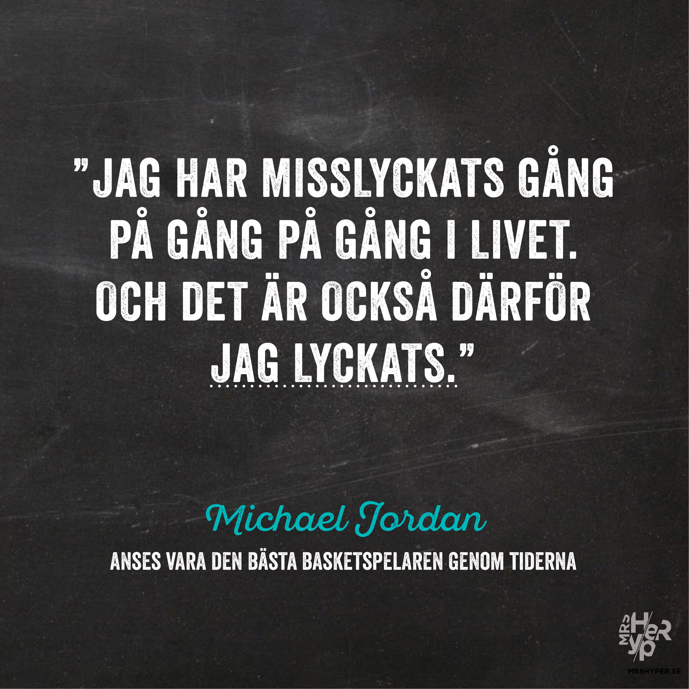 Sluta aldrig försöka – då lyckas du