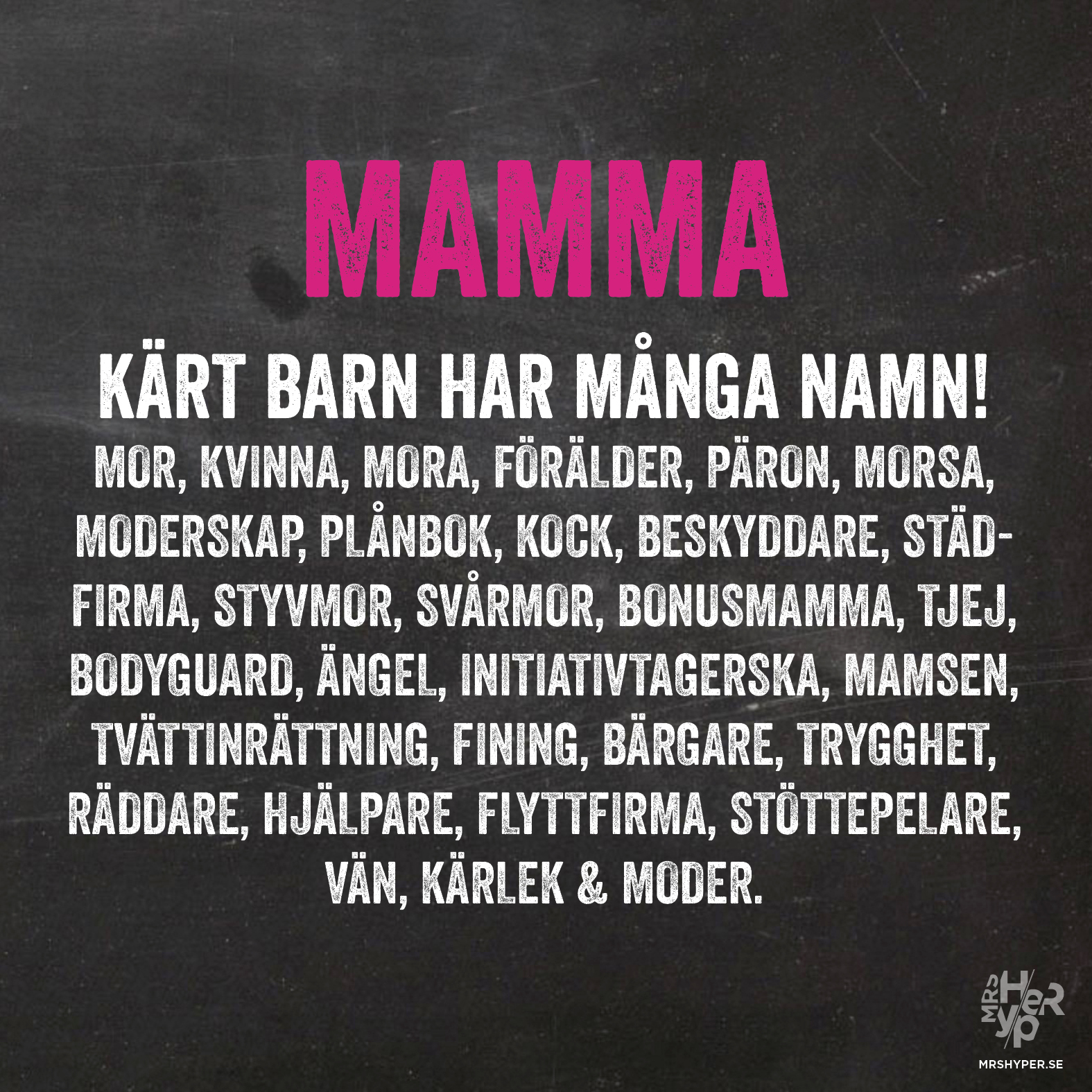 Mamma – tack!