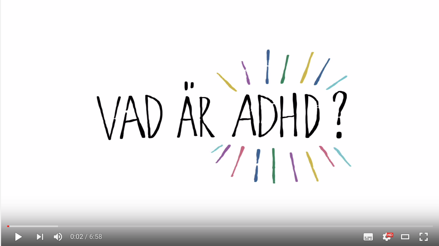 Vad är ADHD? – lättillgänglig film från Attention