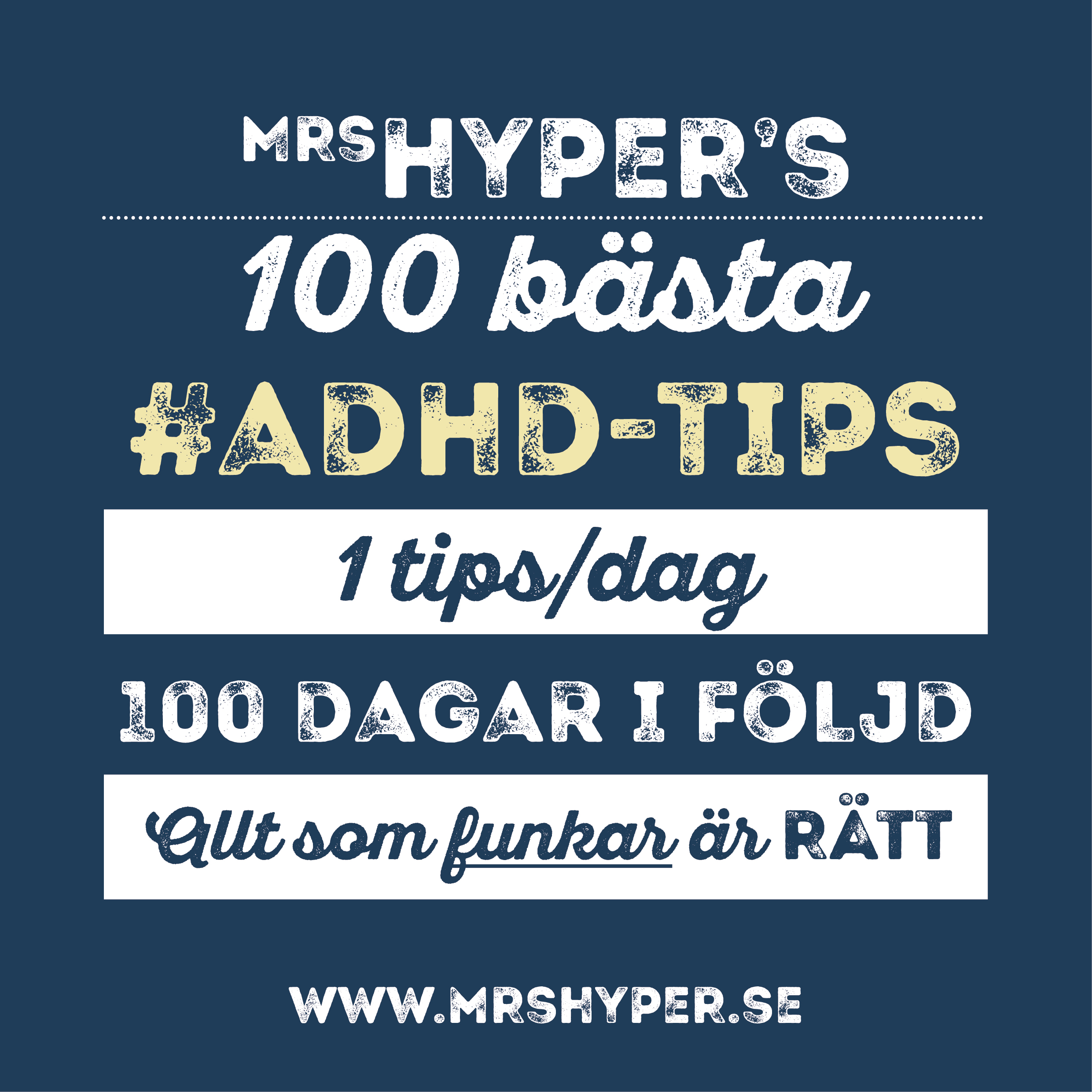 100 bästa #ADHD-tipsen