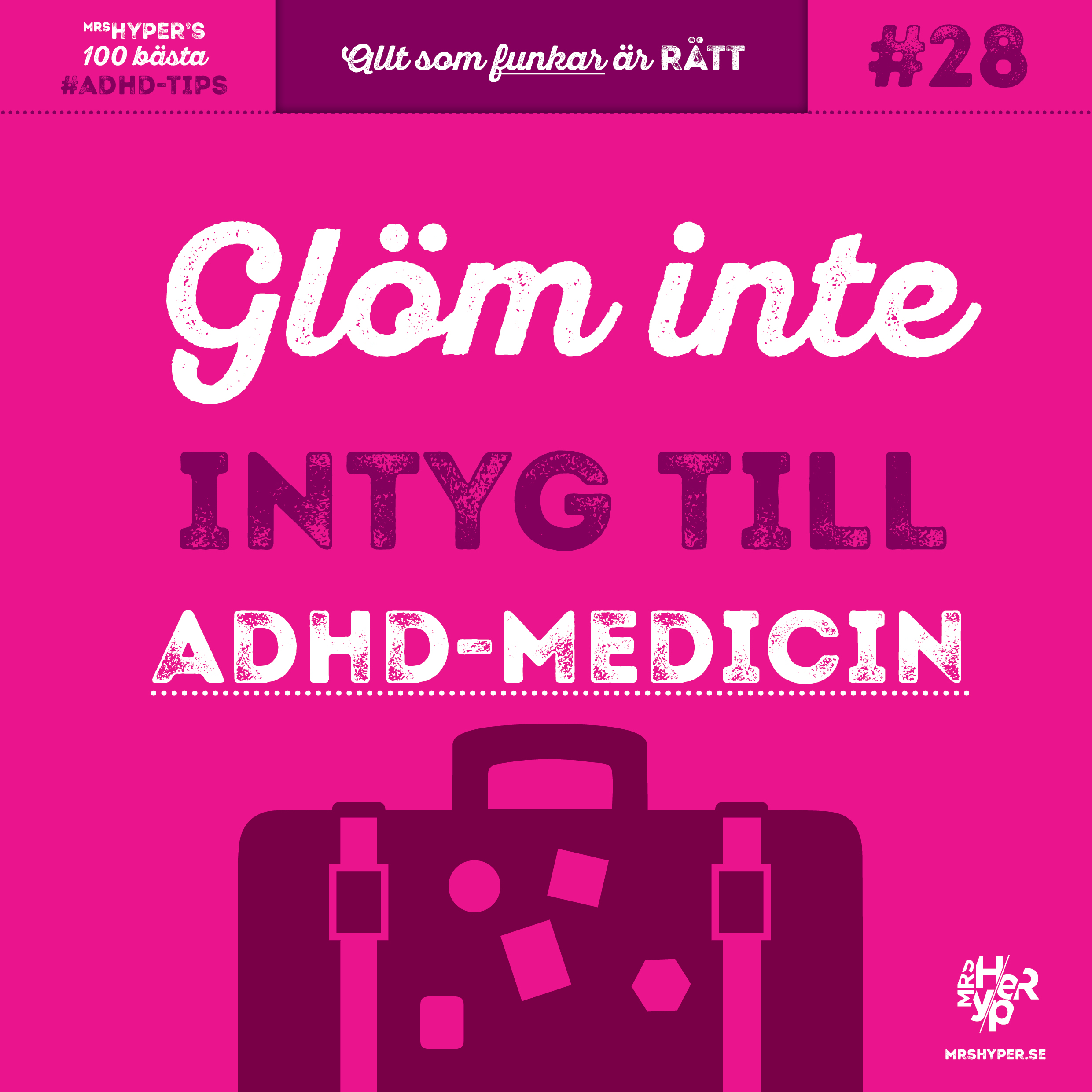 ADHD-tips #28. Resa med adhd-medicin