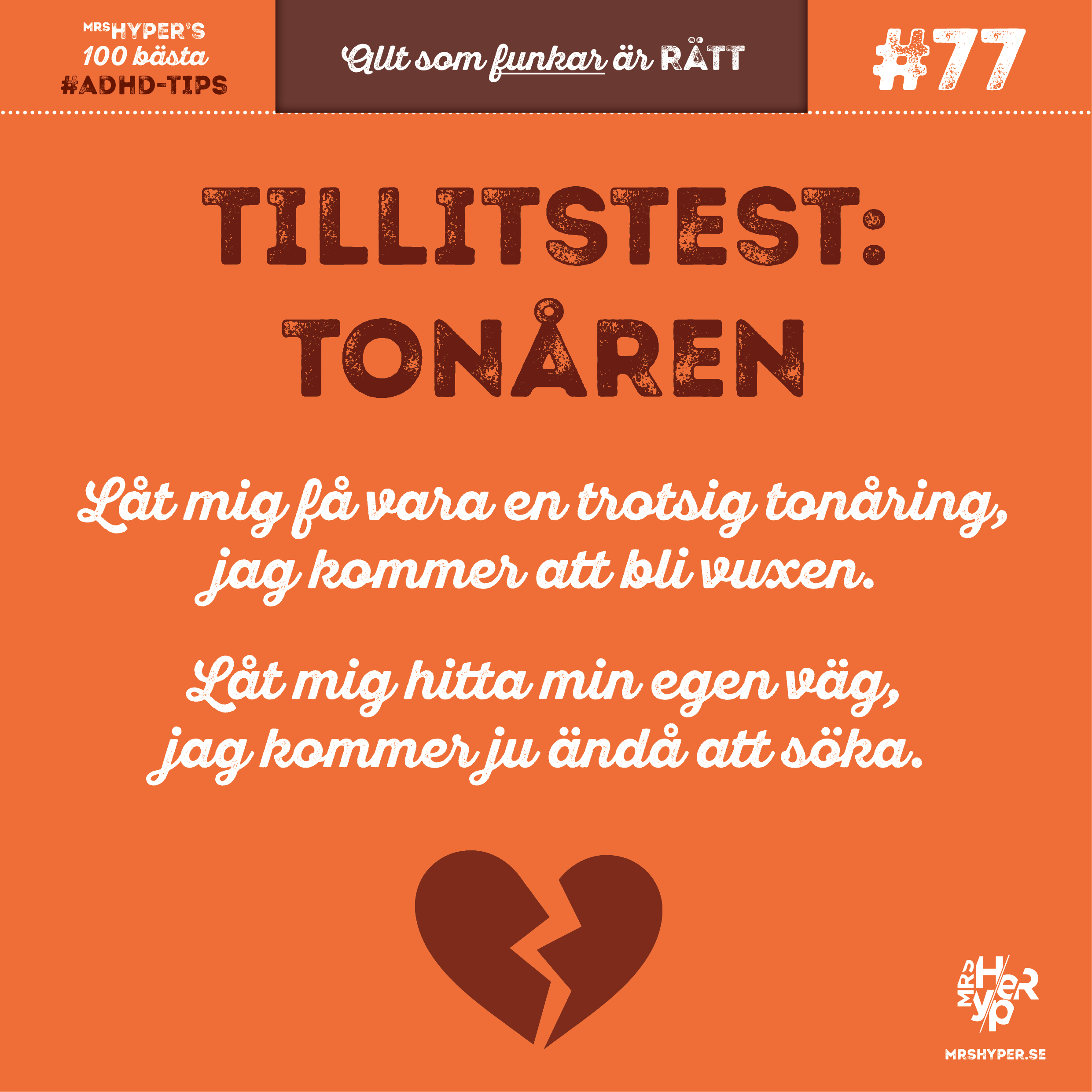 ADHD-tips #77. Låt mig…