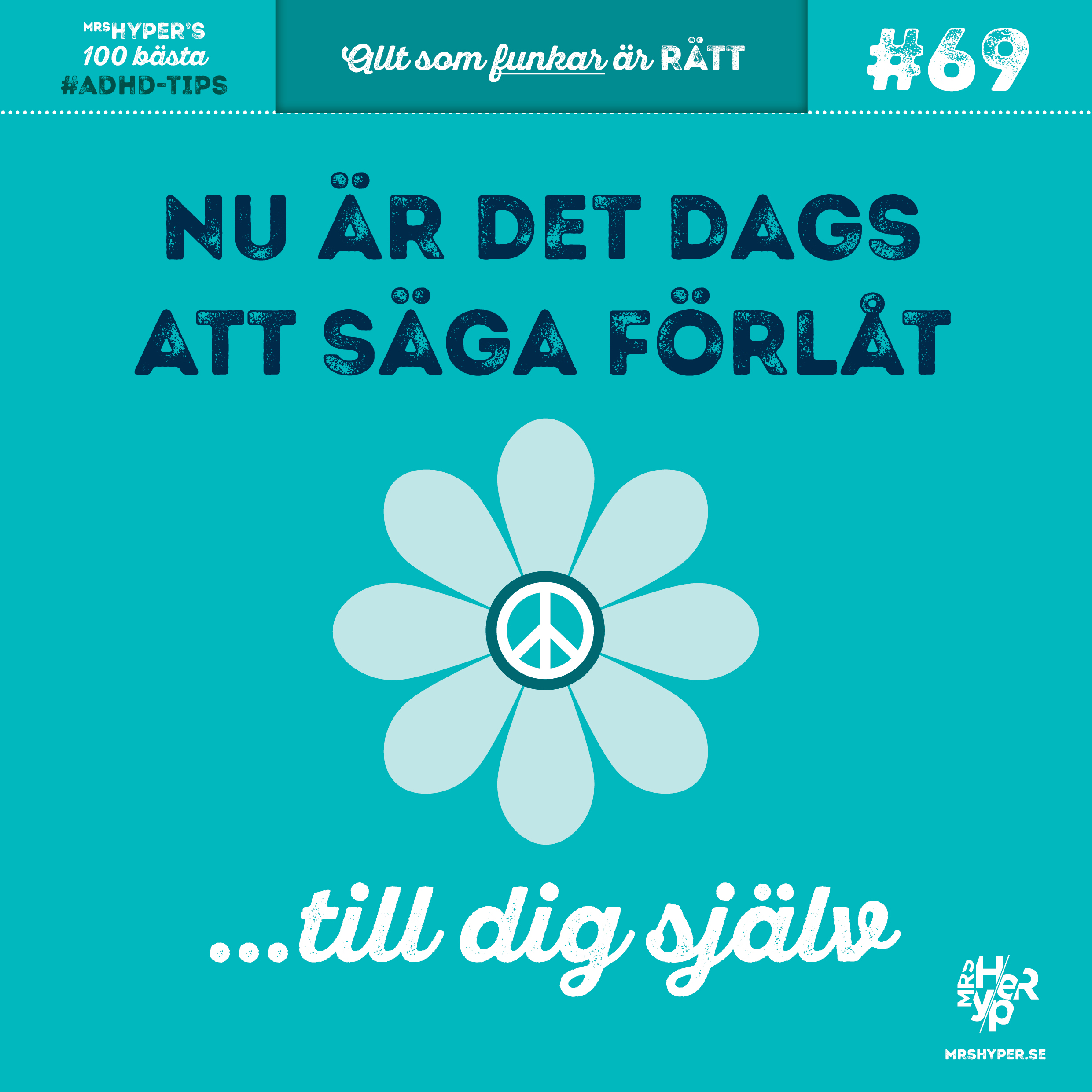 ADHD-tips #69. Det är sjukt svårt och jobbigt. Också.