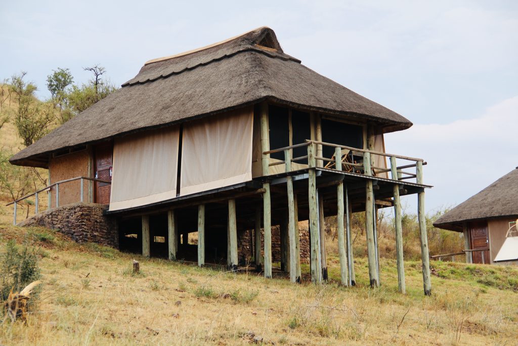 The tented lodge option on a safari in Tanzania