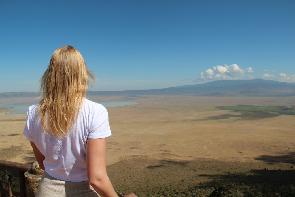 The view of Ngorongoro crater in Tanzania