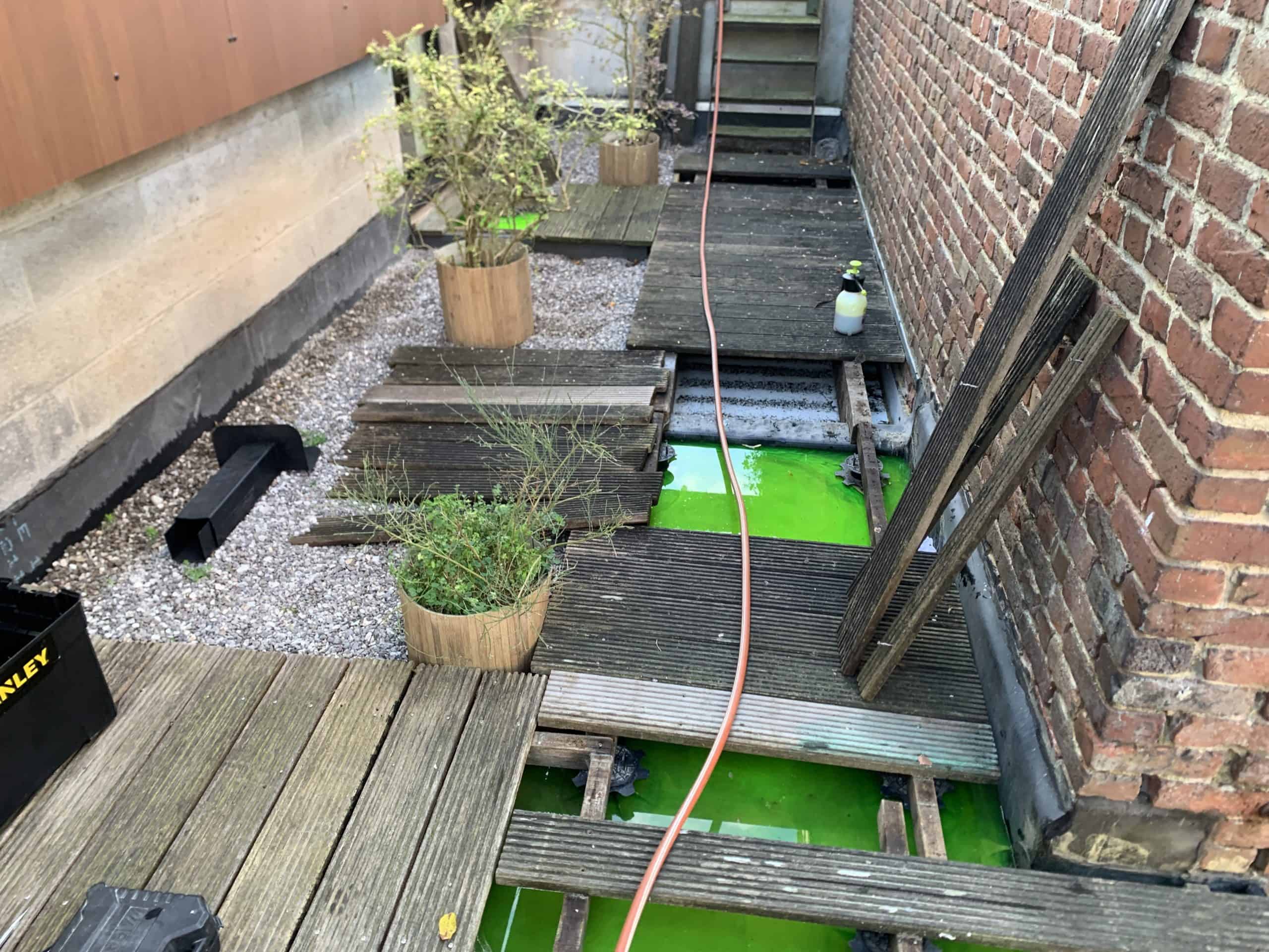 Fuite d'eau et assurance suite à un dégât des eaux sur terrasse