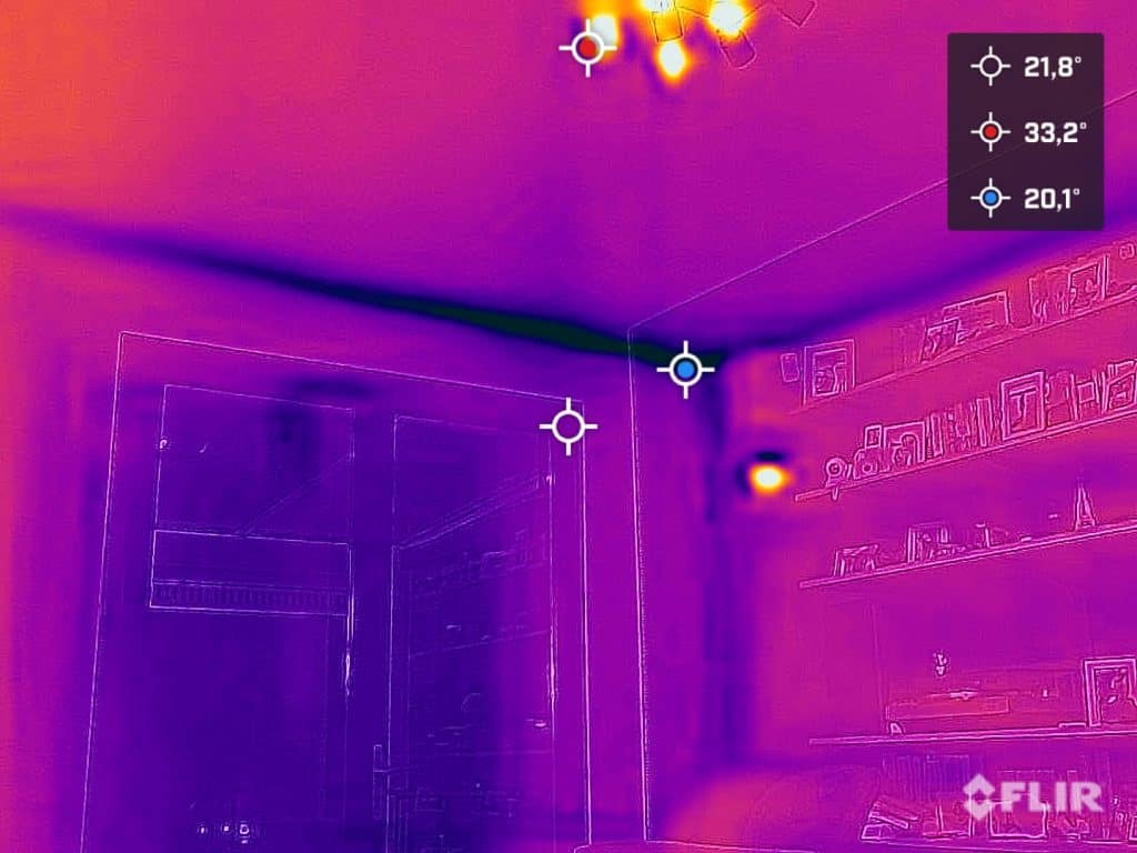 Recherche de fuite par caméra thermique