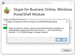 skype for business online powershell module
