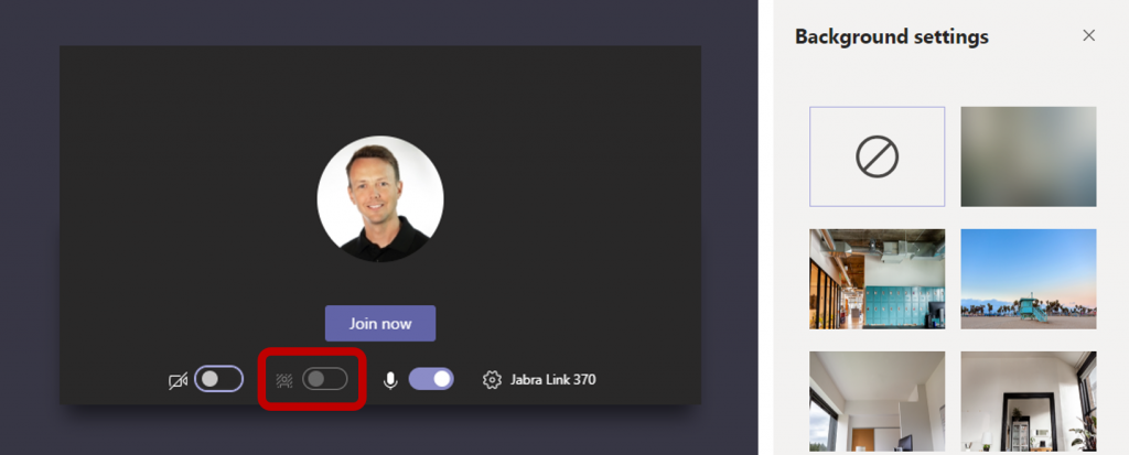 microsoft teams background effects not available