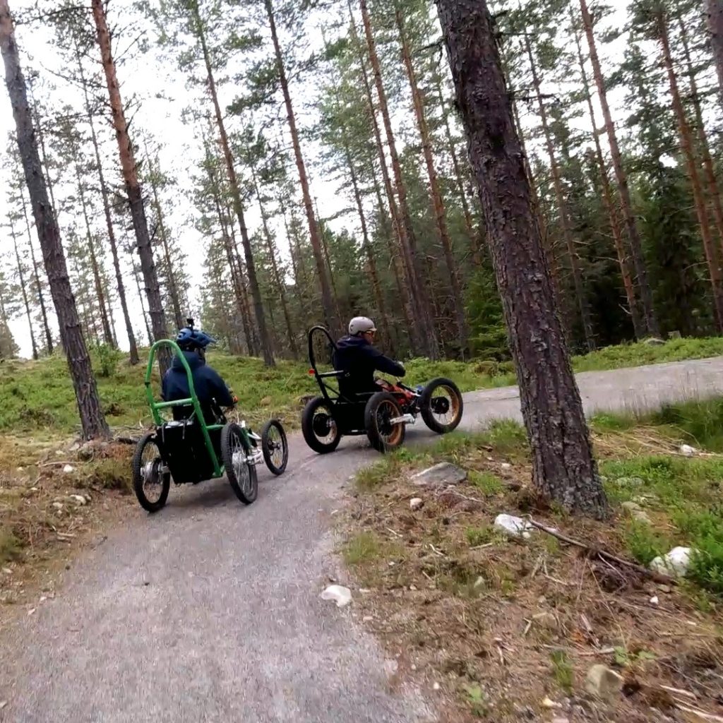 Trytetrøkket mountain bike adapt