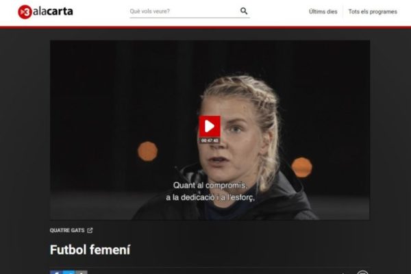 Documental. Cuatro Gatos produce esta pieza de Fútbol Femenino con Mar Mas