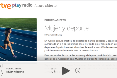 Futuro Abierto. Mujer y Deporte. Pilar Calvo