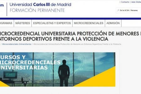 uc3m. Microcredencial Universitaria Protección de Menores en Entornos Deportivos Frente a la Violencia. LOPIVI
