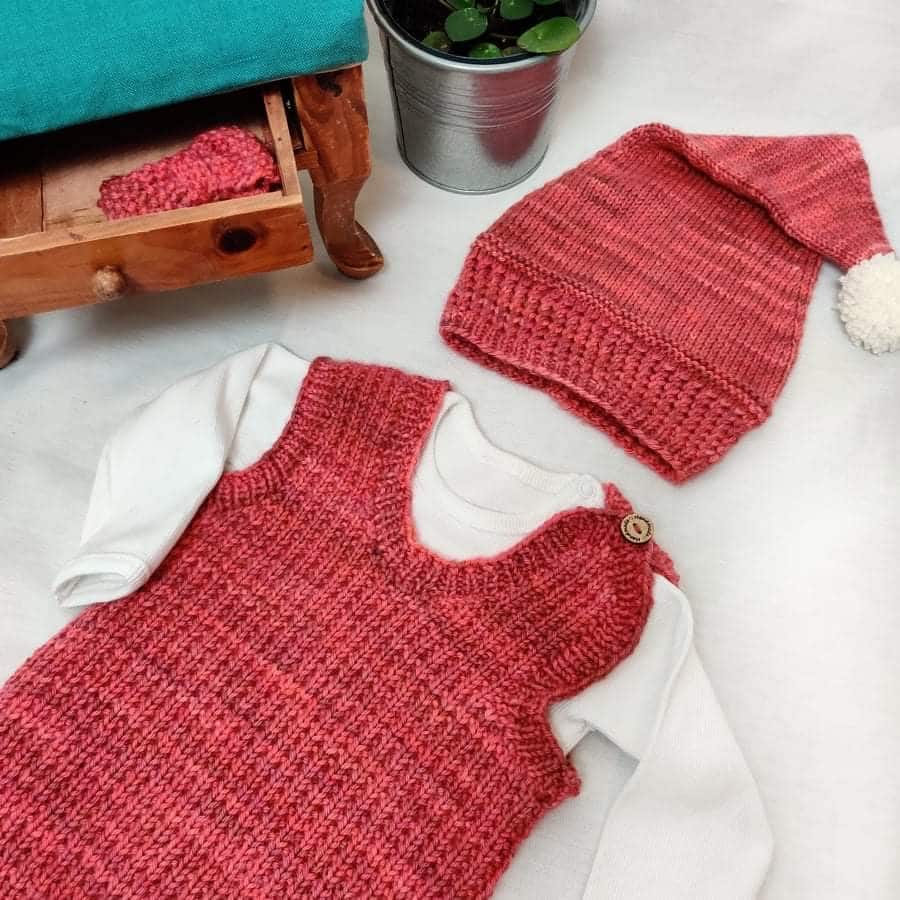 Strikkeopskrift babyvest