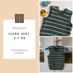 Strikkekit Ivars Vest 2-7 år