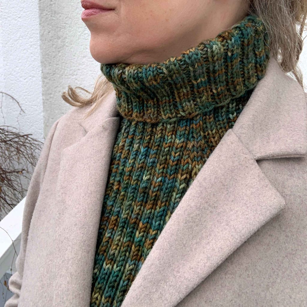 Strikkeopskrift halsedisse Grassmarket Cowl