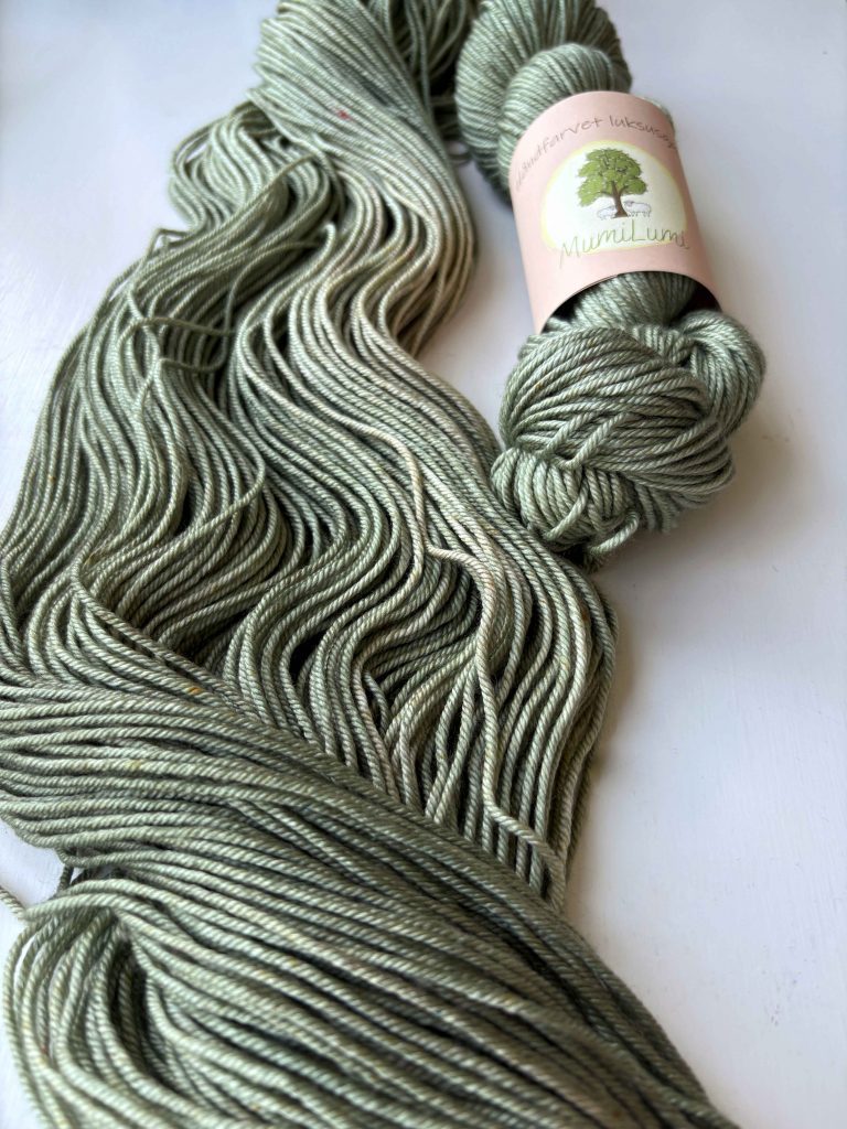 Silkemerino i salviegrøn